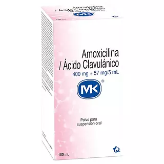 Amoxicilina/Acido Clavulanico 400/57 Mg