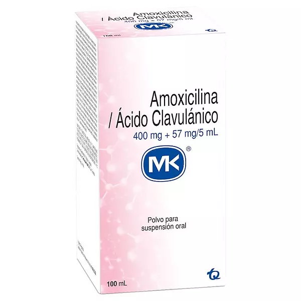 Amoxicilina/Acido Clavulanico 400/57 Mg