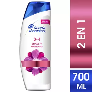 Shampoo Head And Shoulders 2 En 1 Suave Y Manejable