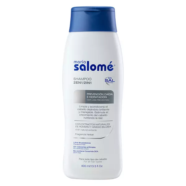 Shampoo Salome 2 En 1 Prevención Caida Sin Sal