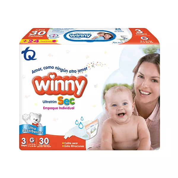Pañales Etapa 3 Winny Ultra Sec