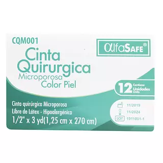 Micropore Piel Carrete Alfa 1/2x3 (1,25 Cm X 270 Cm)