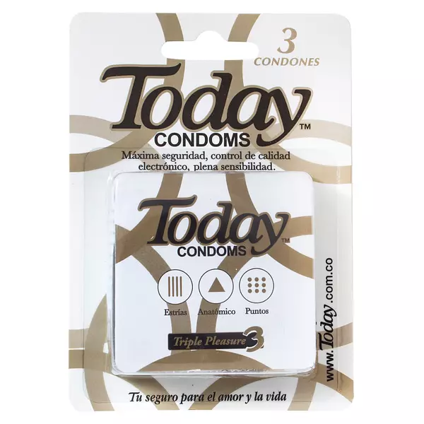 Preservativo Today Triple Pleasure
