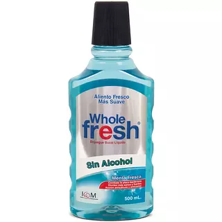 Enjuague Bucal Whole Fresh Sin Alcohol